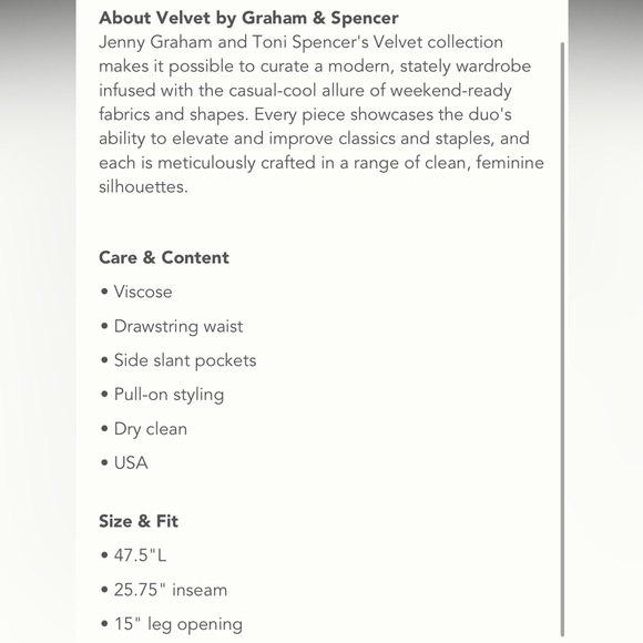 Anthropologie Jumpsuit Velvet by Graham & Spencer size Large - Picture 4 of 4